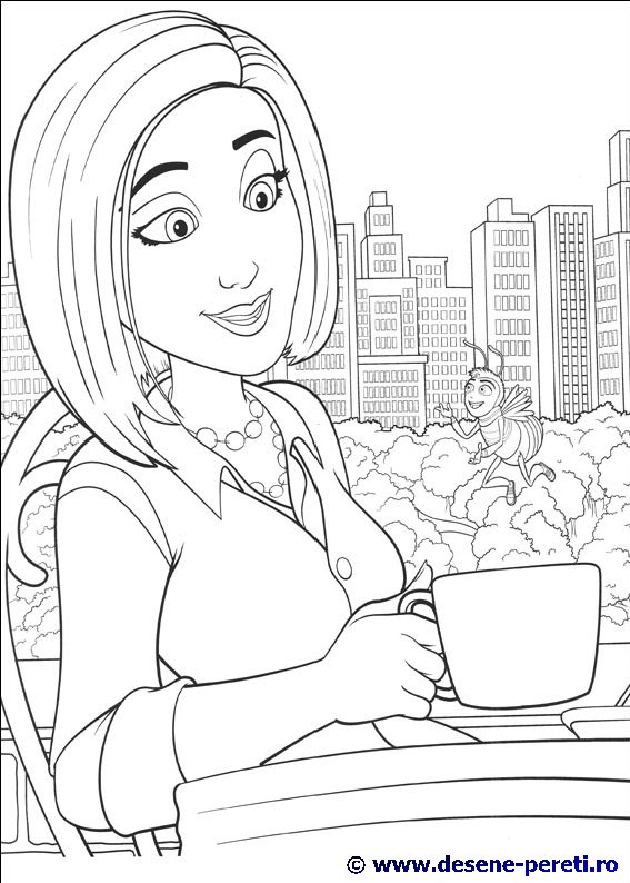 bee movie desene colorat